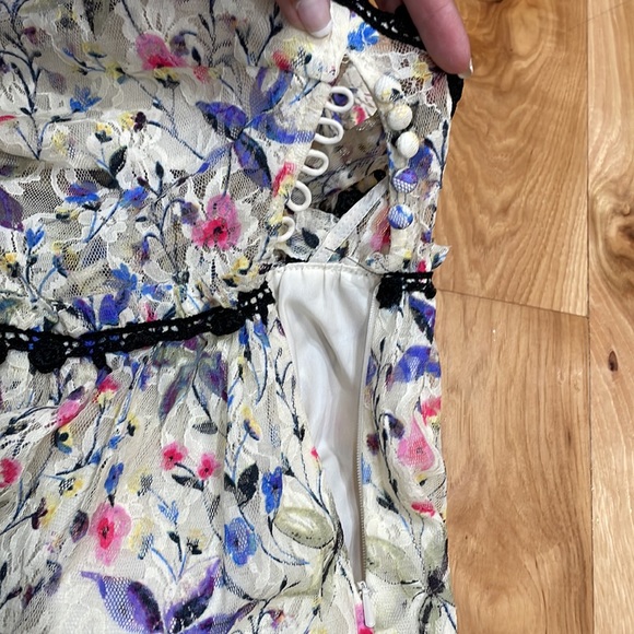 Free People Cherry Blossom Maxi Dress Spring Garden Combo 2 boho romantic lined - Picture 8 of 10